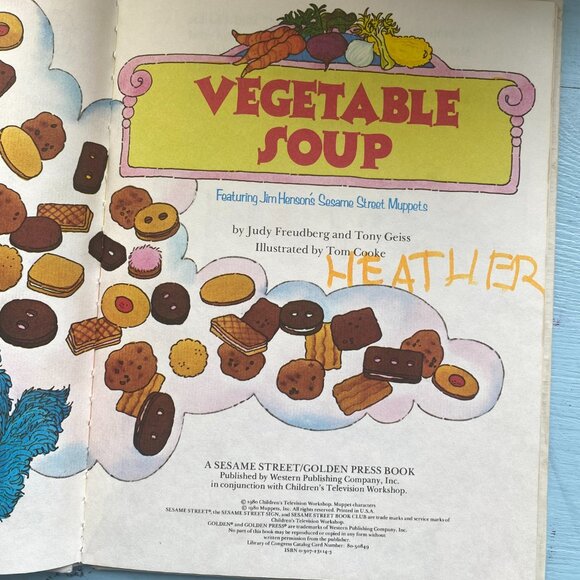 Vintage The Sesame Street Book Vegetable Soup - Picture 4 of 7